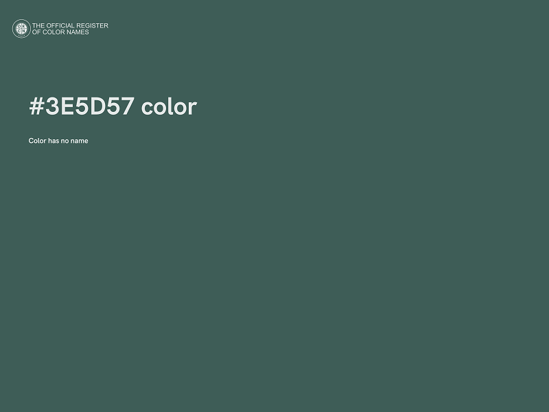 #3E5D57 color image