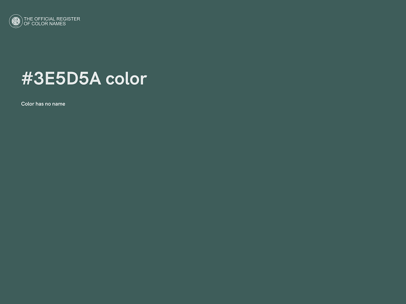 #3E5D5A color image