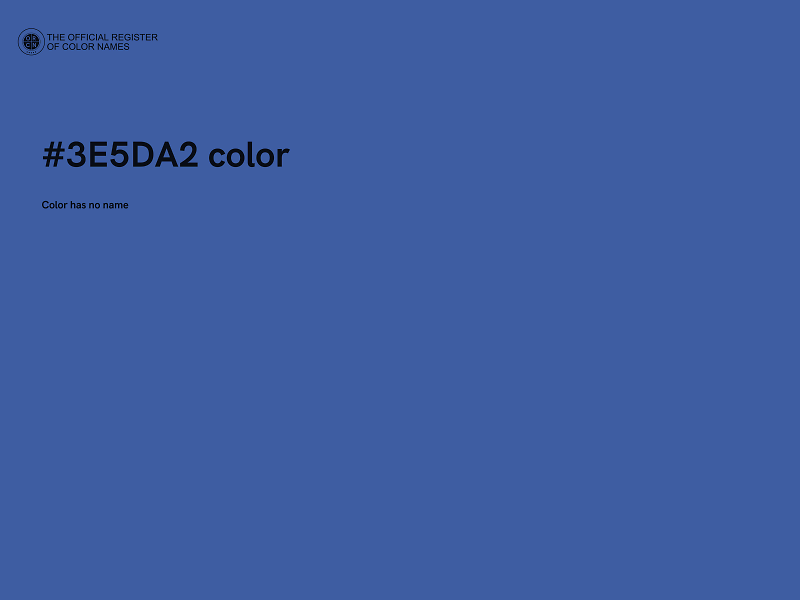 #3E5DA2 color image