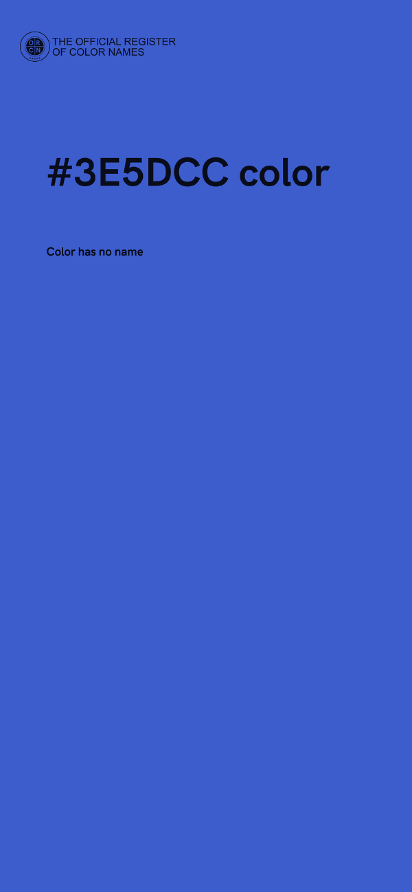 #3E5DCC color image
