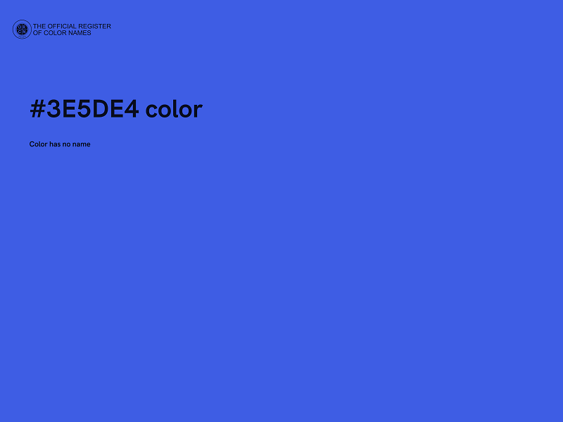 #3E5DE4 color image