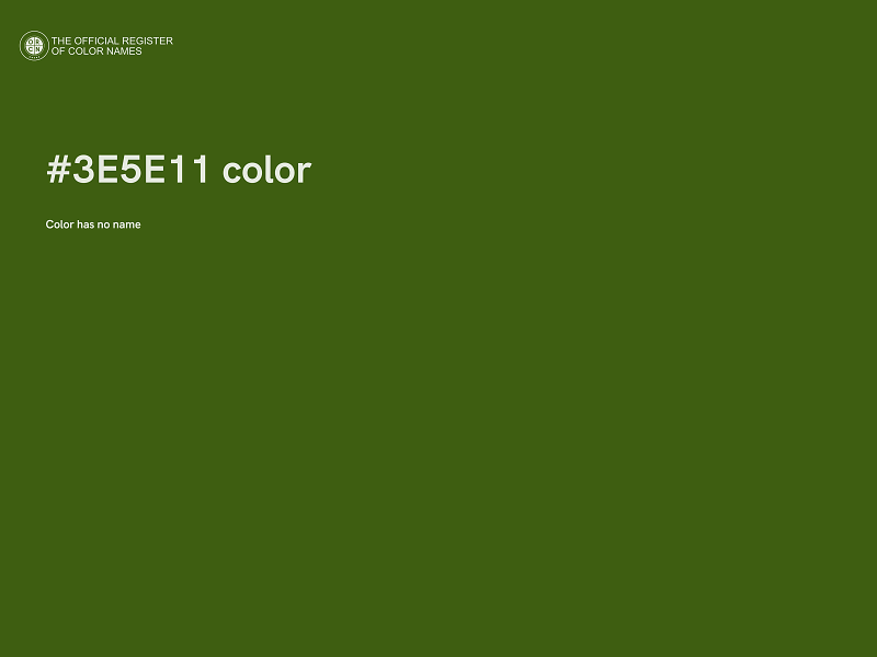 #3E5E11 color image