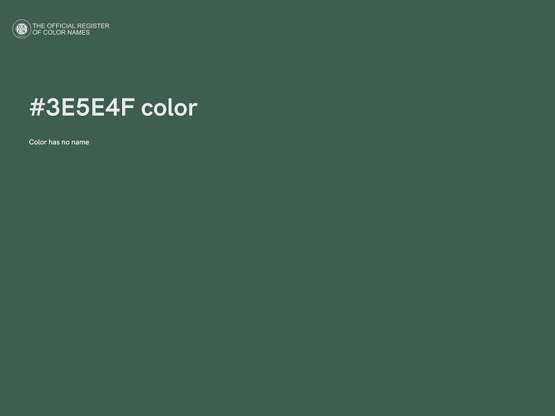 #3E5E4F color image