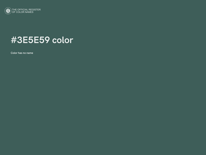 #3E5E59 color image