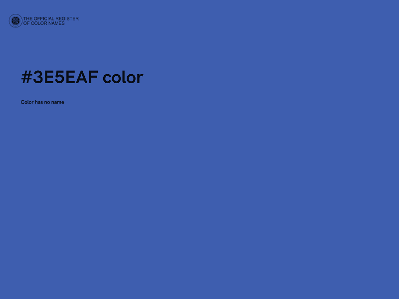 #3E5EAF color image