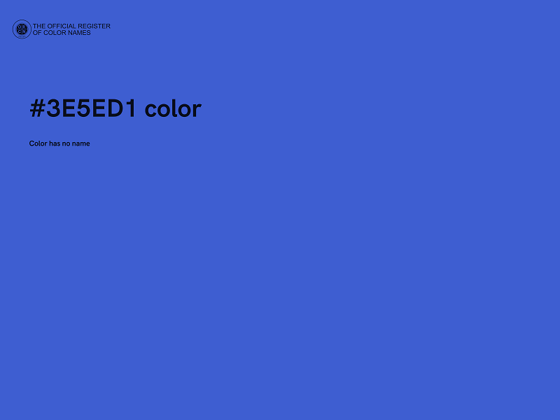 #3E5ED1 color image