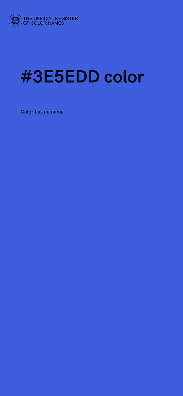 #3E5EDD color image
