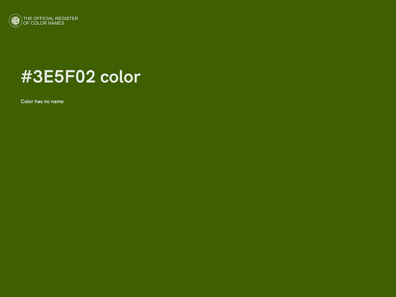 #3E5F02 color image