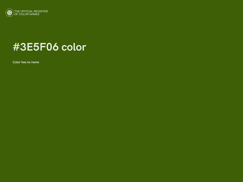 #3E5F06 color image