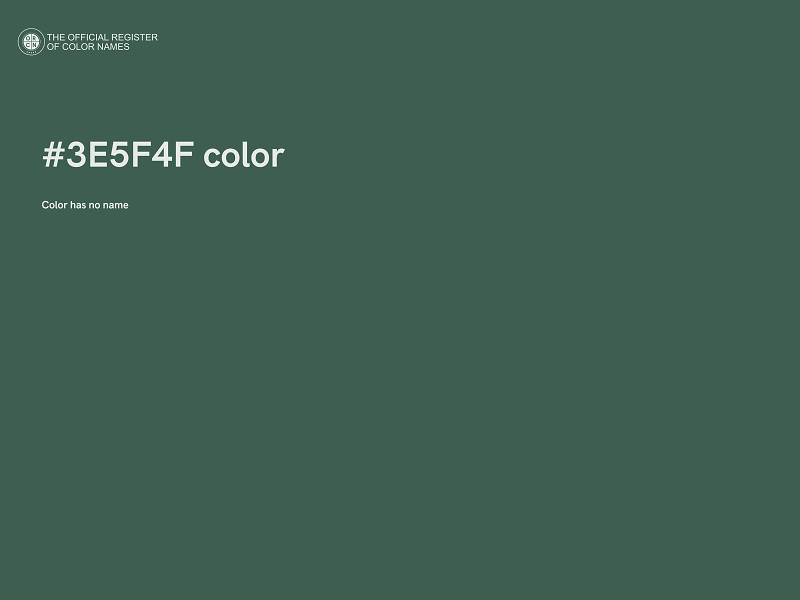 #3E5F4F color image