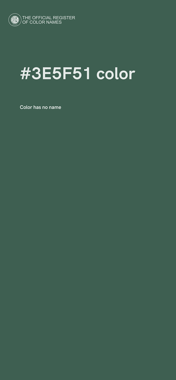 #3E5F51 color image
