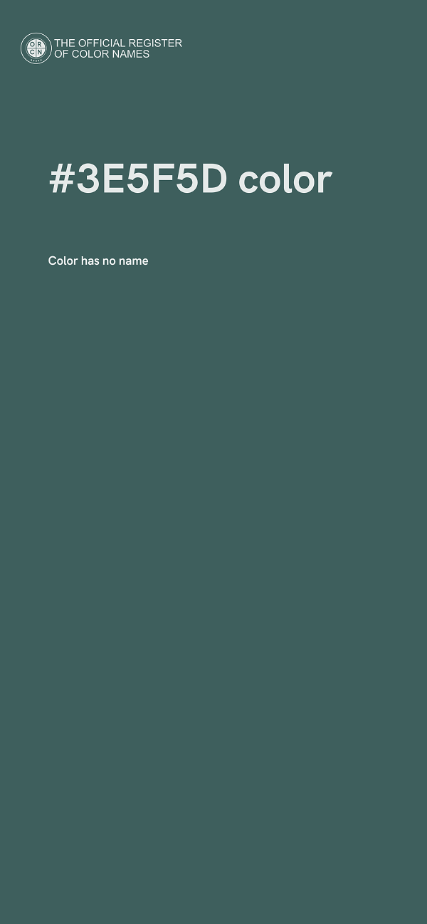 #3E5F5D color image