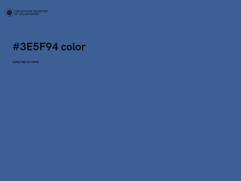 #3E5F94 color image