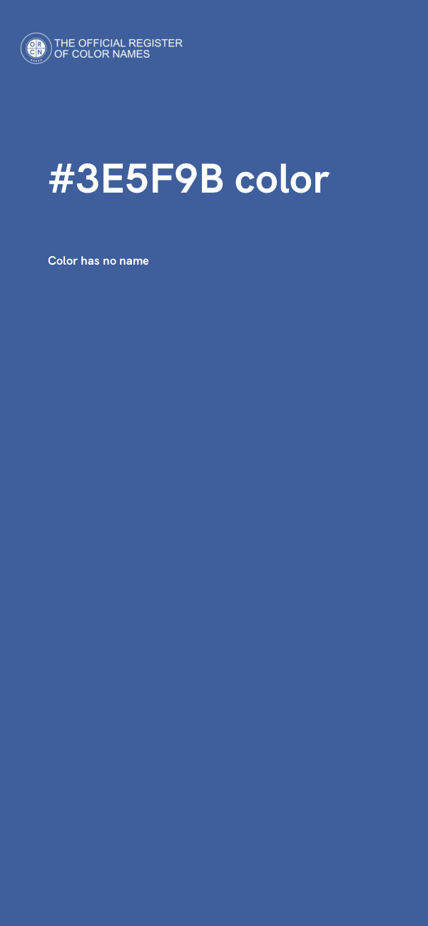 #3E5F9B color image