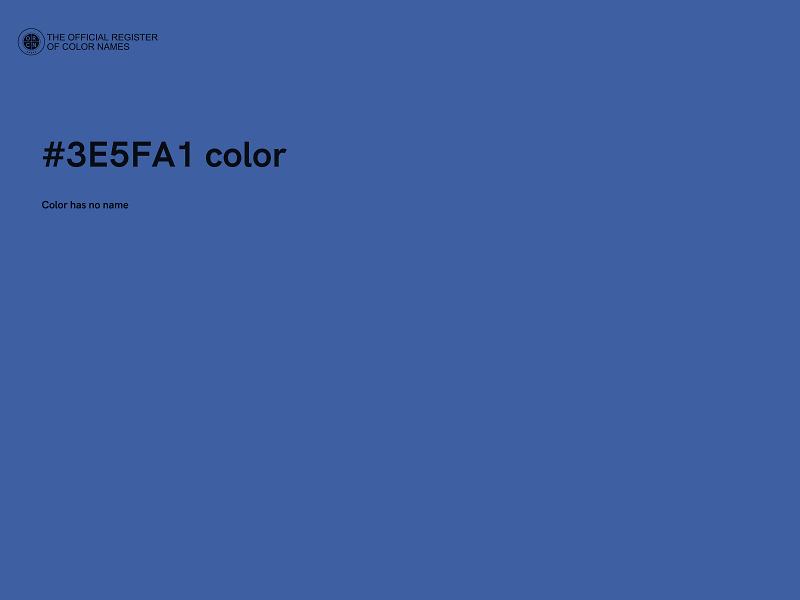 #3E5FA1 color image