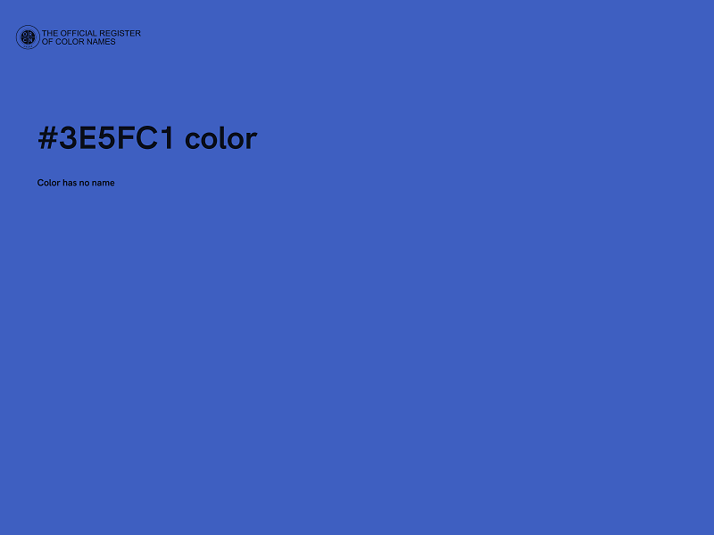 #3E5FC1 color image