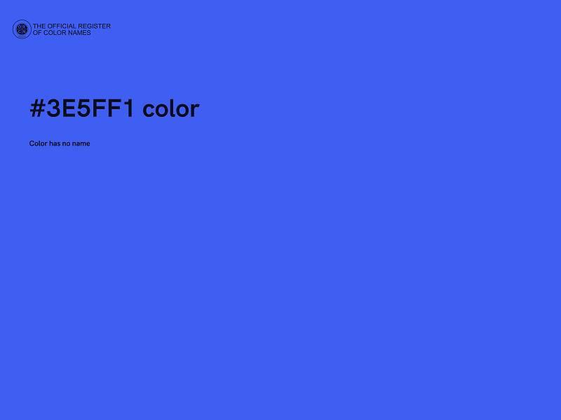 #3E5FF1 color image