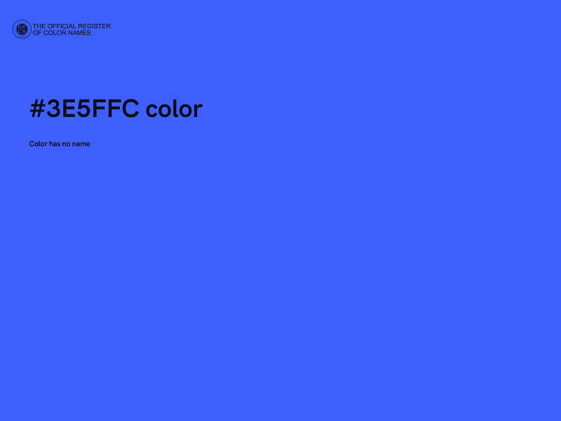 #3E5FFC color image