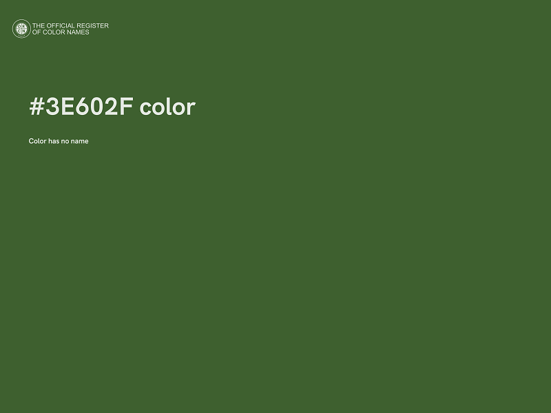 #3E602F color image