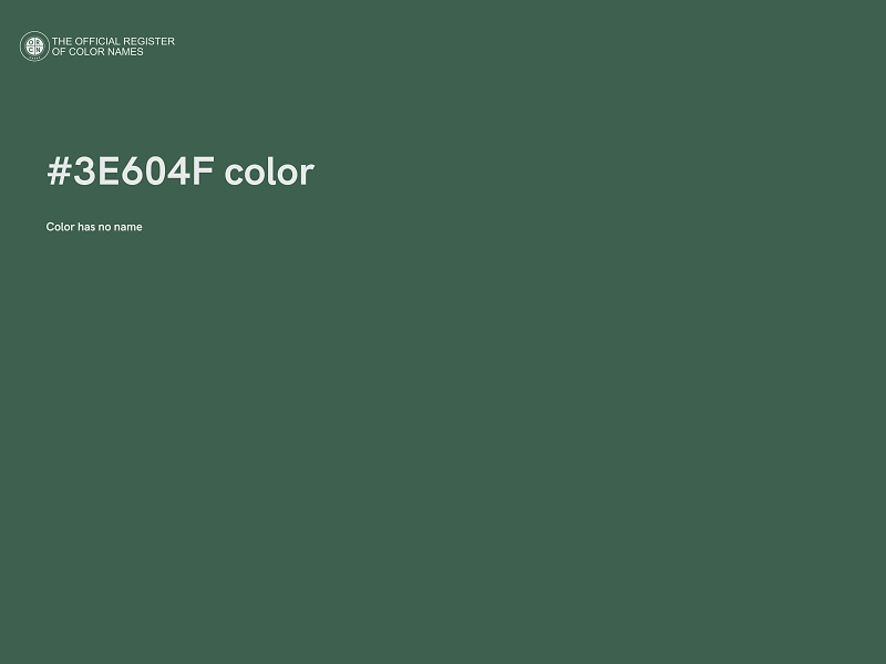 #3E604F color image