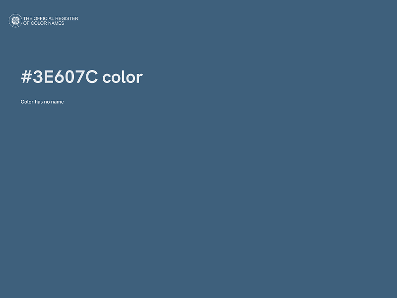 #3E607C color image