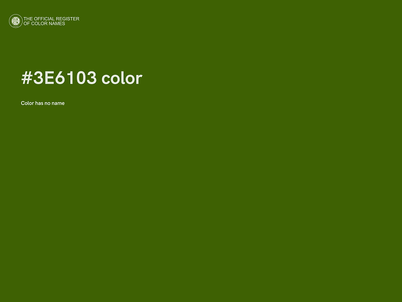 #3E6103 color image