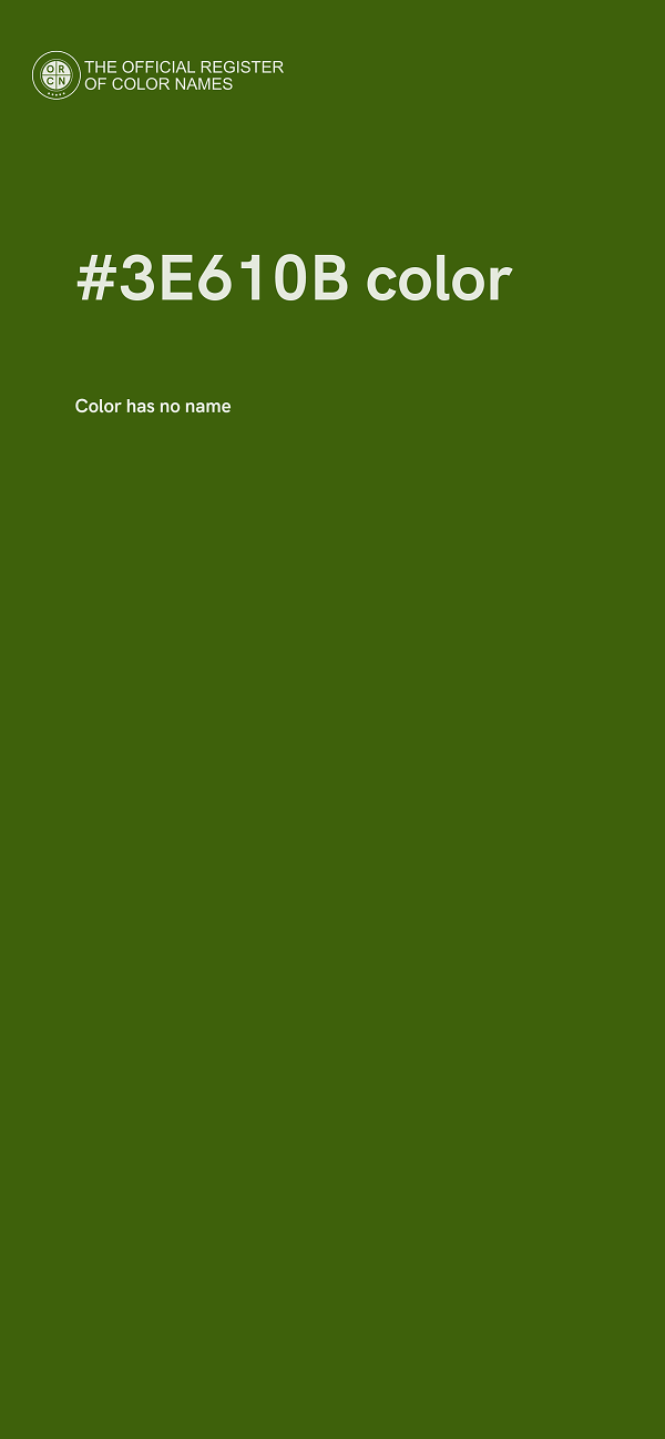#3E610B color image