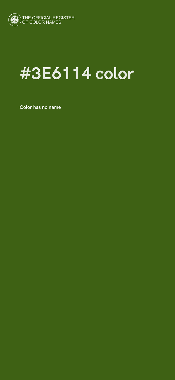#3E6114 color image
