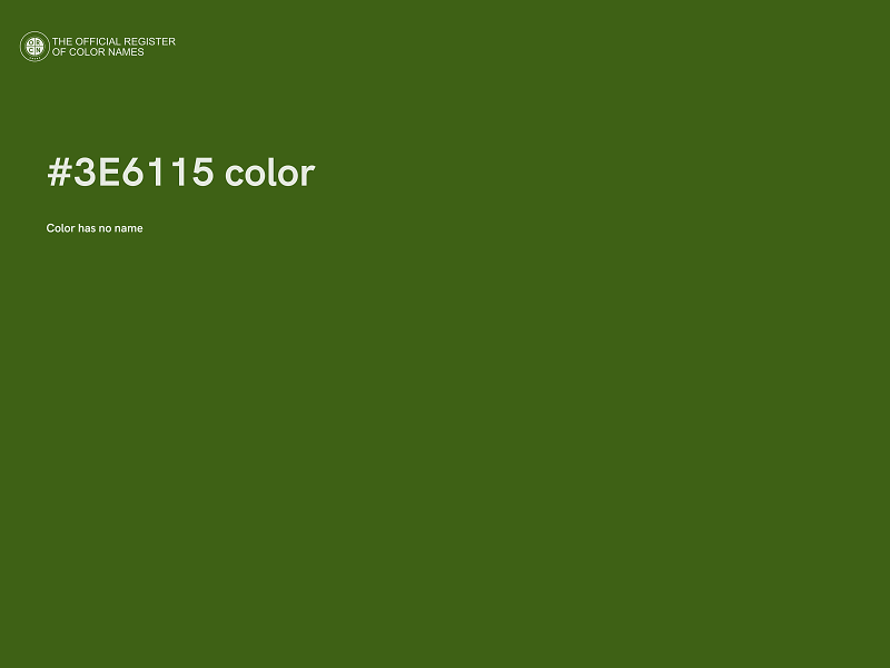 #3E6115 color image