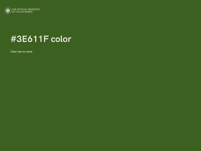 #3E611F color image