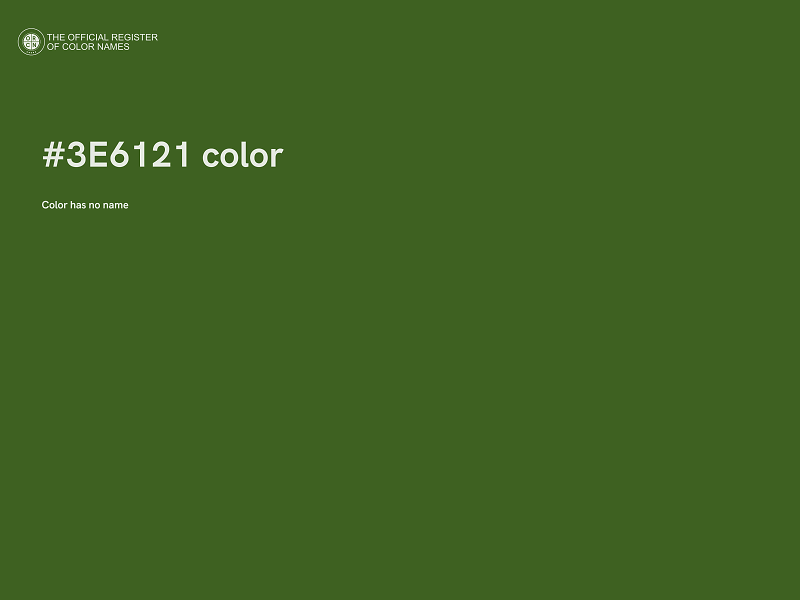 #3E6121 color image