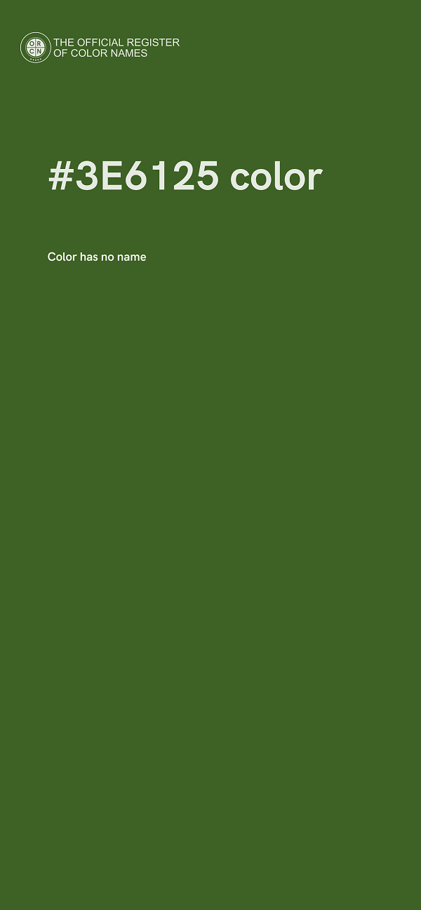 #3E6125 color image