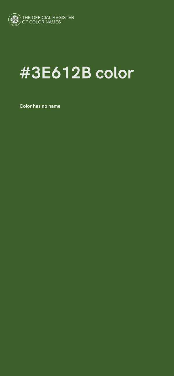 #3E612B color image