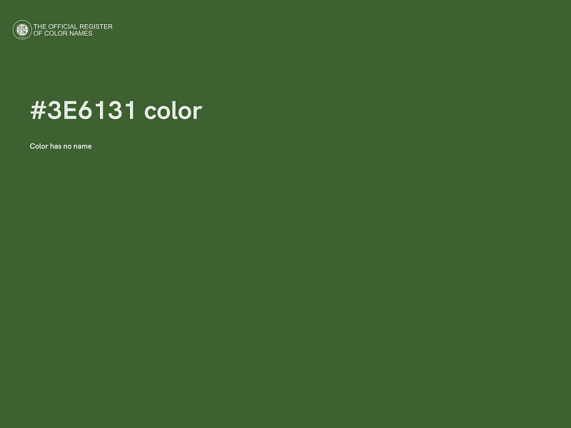 #3E6131 color image