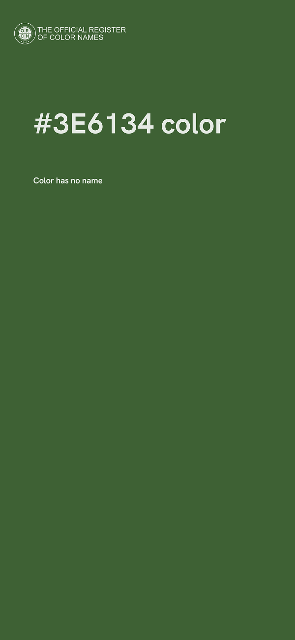 #3E6134 color image