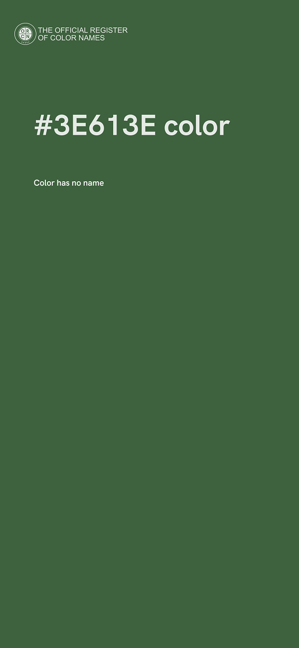 #3E613E color image