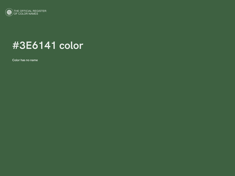 #3E6141 color image