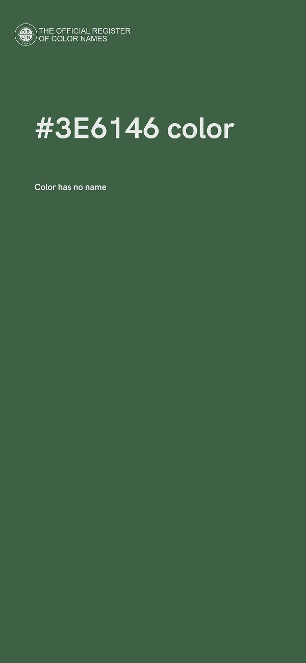 #3E6146 color image