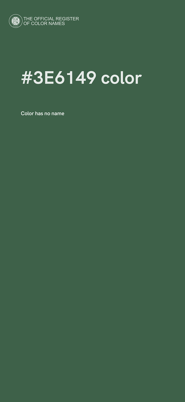 #3E6149 color image