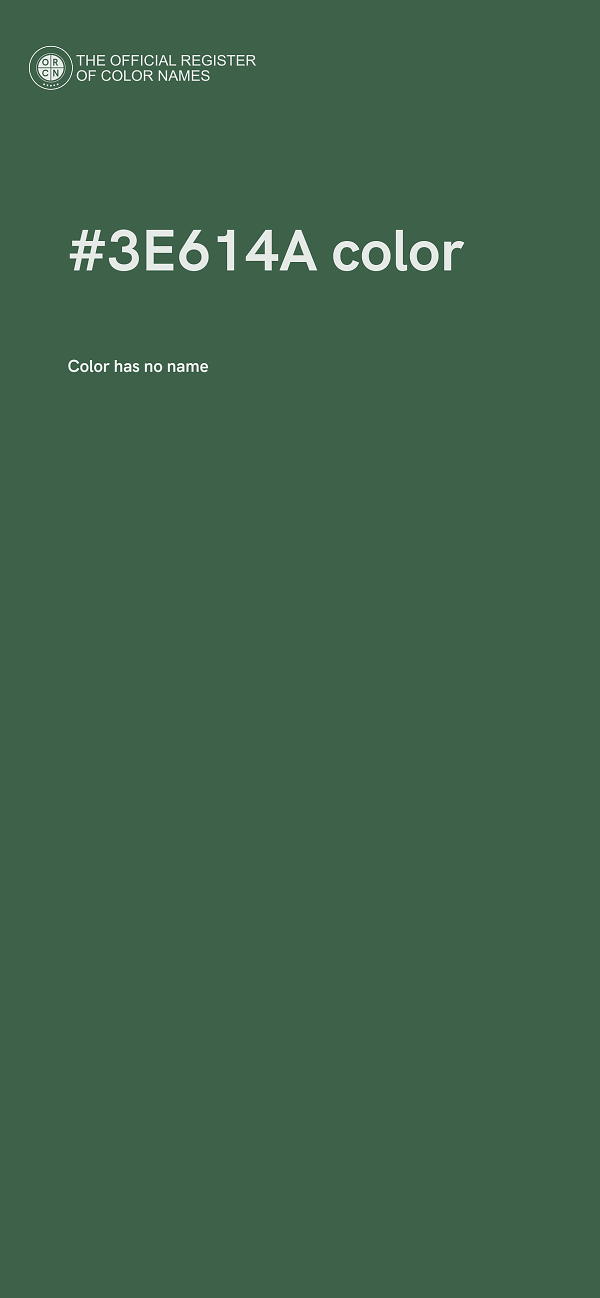 #3E614A color image