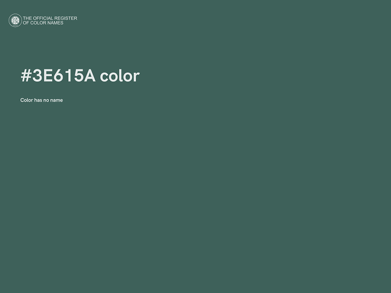 #3E615A color image