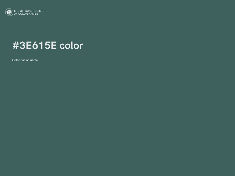 #3E615E color image