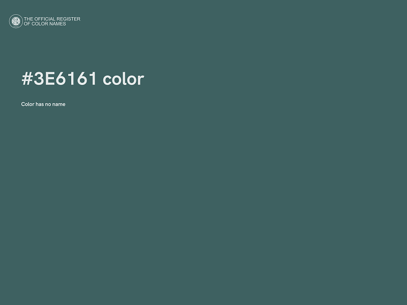 #3E6161 color image