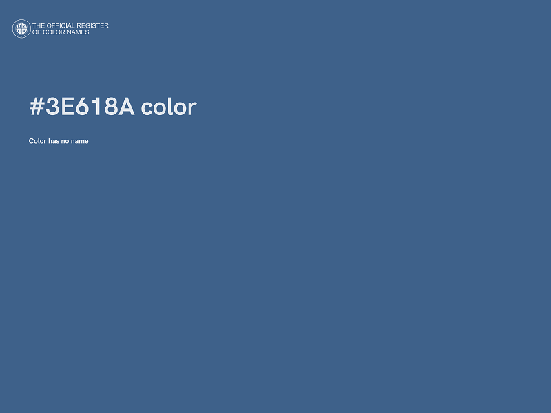 #3E618A color image