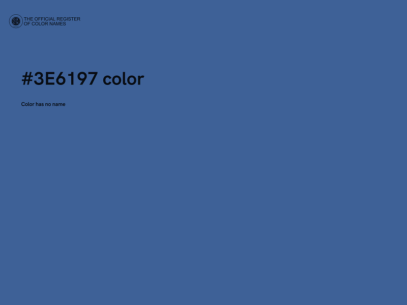 #3E6197 color image