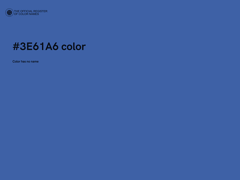 #3E61A6 color image