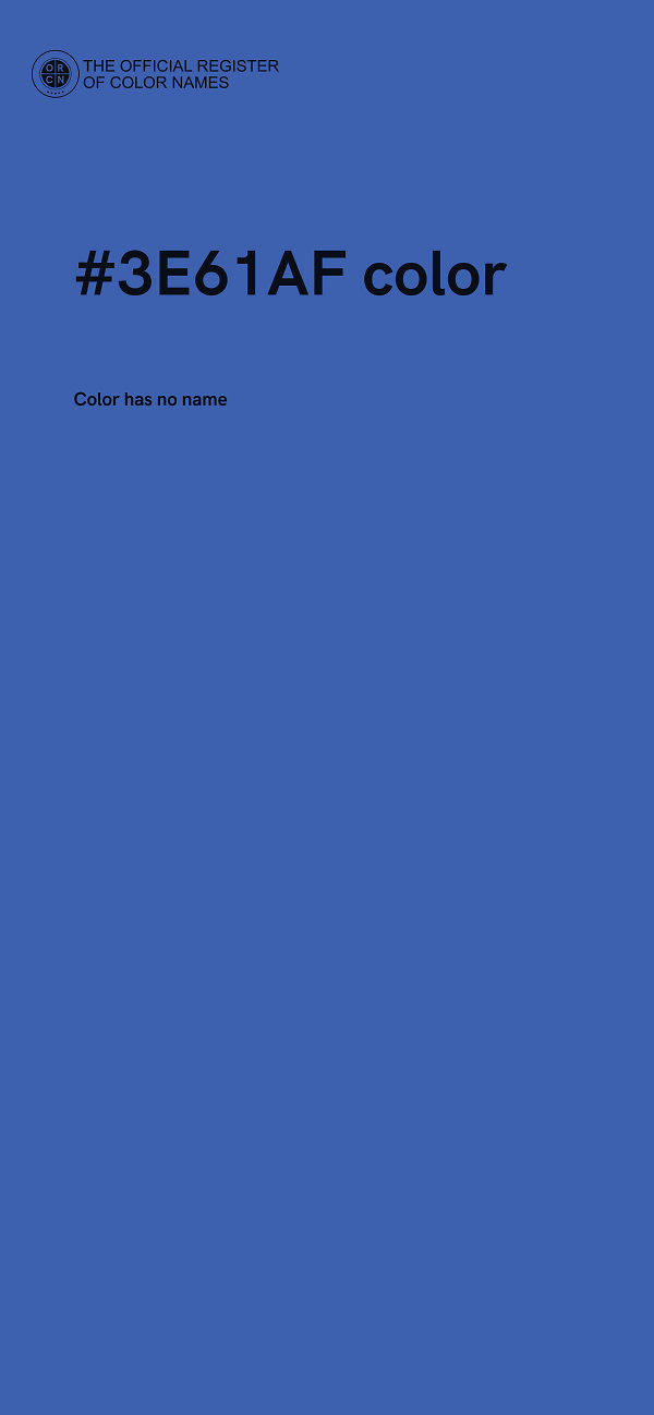 #3E61AF color image