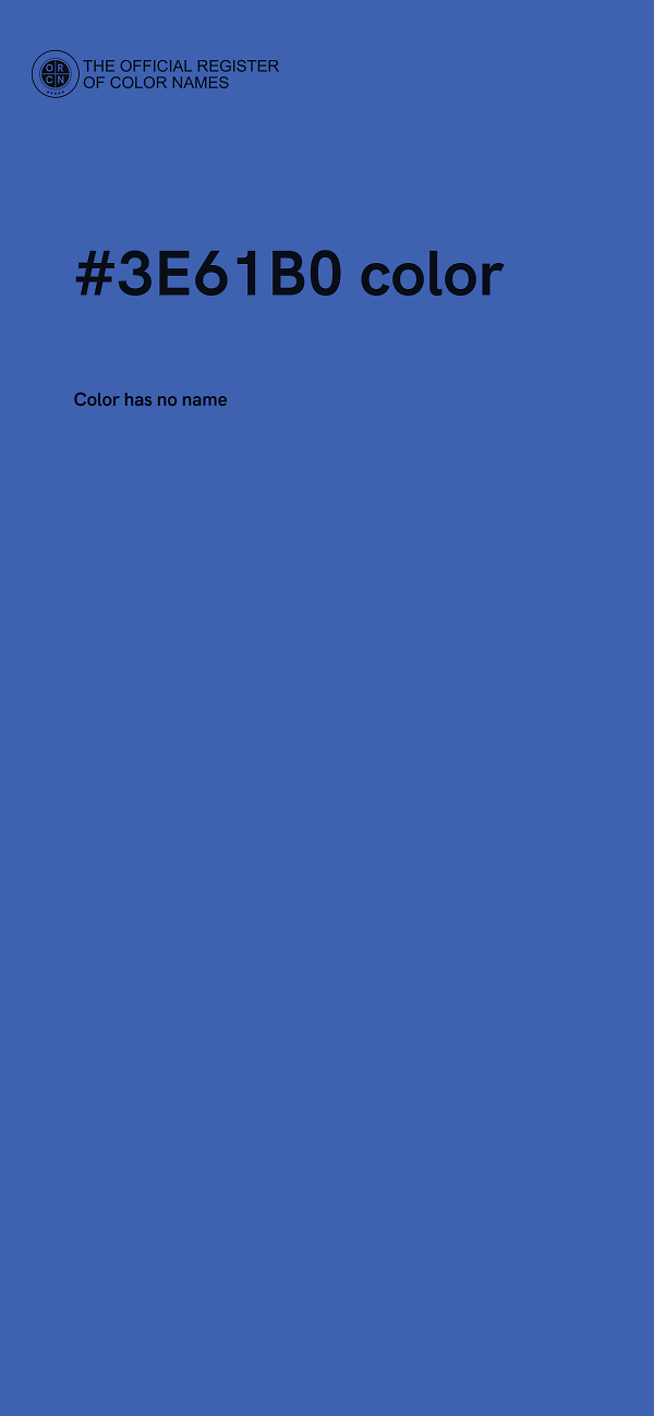 #3E61B0 color image