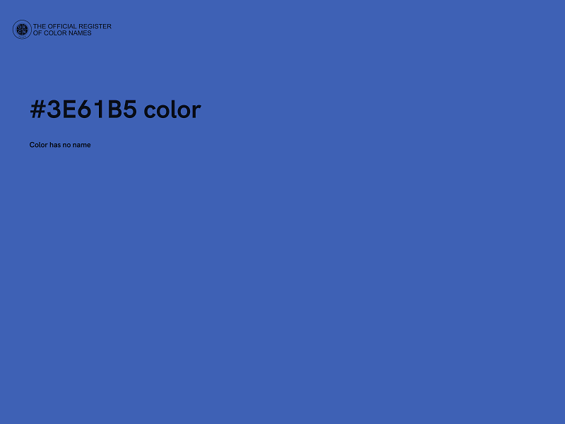 #3E61B5 color image