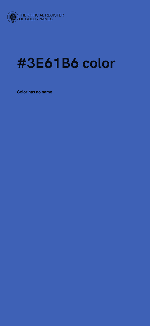 #3E61B6 color image